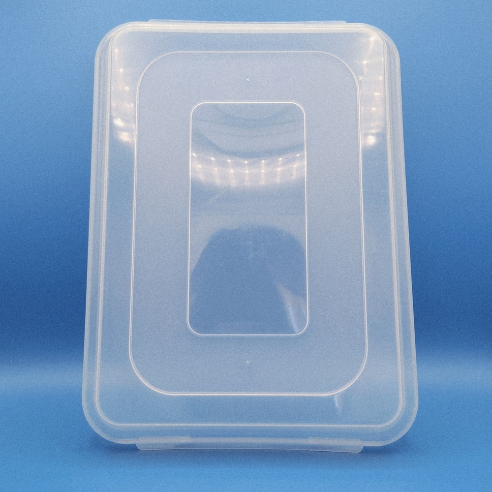 Vintage Aluminum Half Sheet Pan‎ Plastic Snap on Lid